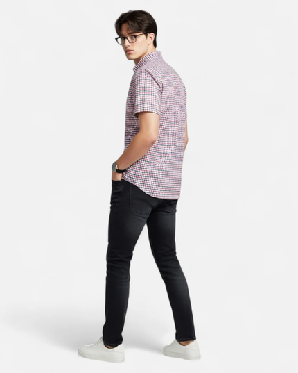 Men's Short-Sleeve Button-Down Oxford Shirt