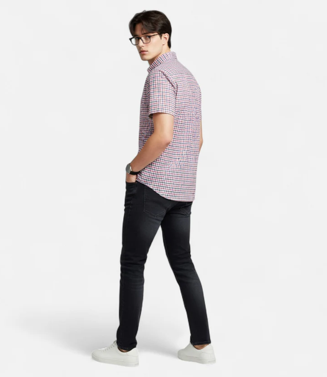 Men's Short-Sleeve Button-Down Oxford Shirt