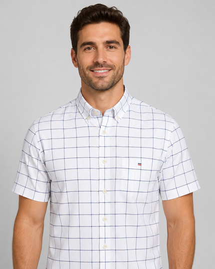 Men's Short-Sleeve Button-Down Oxford Shirt
