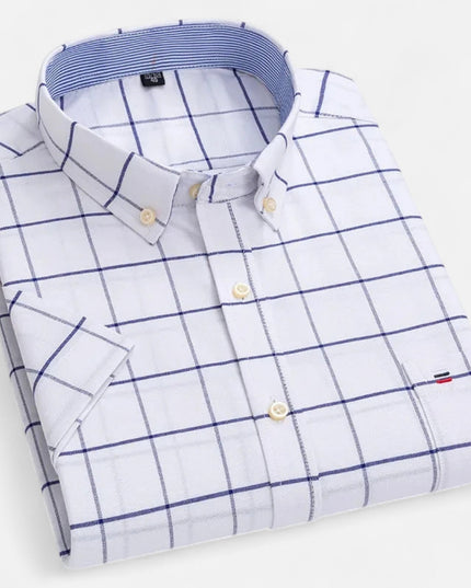 Men's Short-Sleeve Button-Down Oxford Shirt