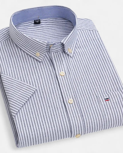 Men's Short-Sleeve Button-Down Oxford Shirt