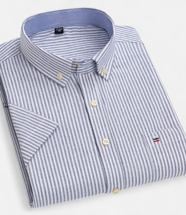 Men's Short-Sleeve Button-Down Oxford Shirt