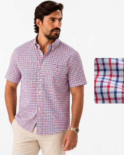 Men's Short-Sleeve Button-Down Oxford Shirt