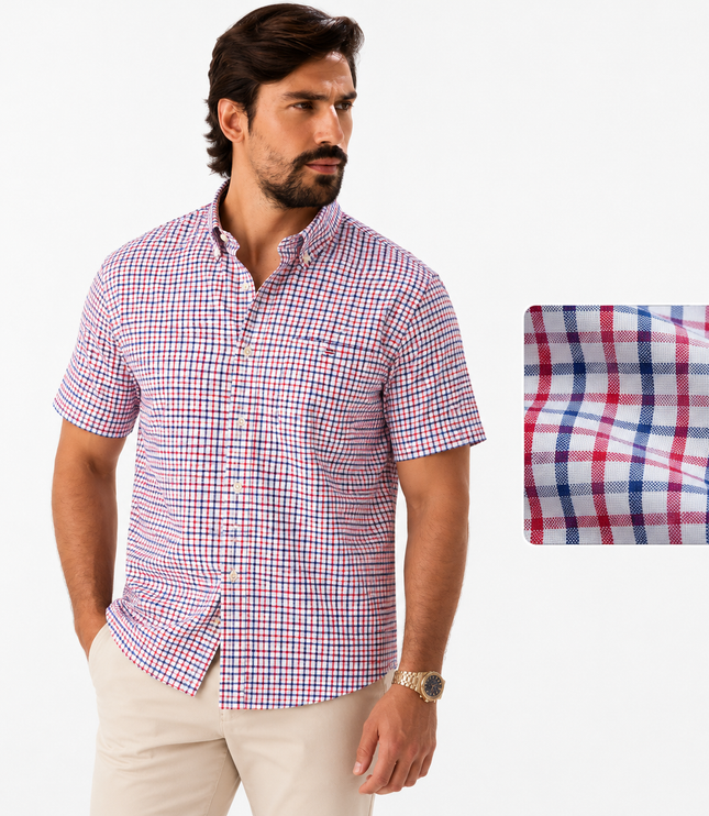 Men's Short-Sleeve Button-Down Oxford Shirt