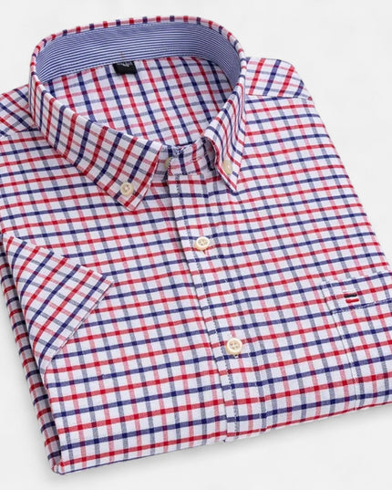 Men's Short-Sleeve Button-Down Oxford Shirt