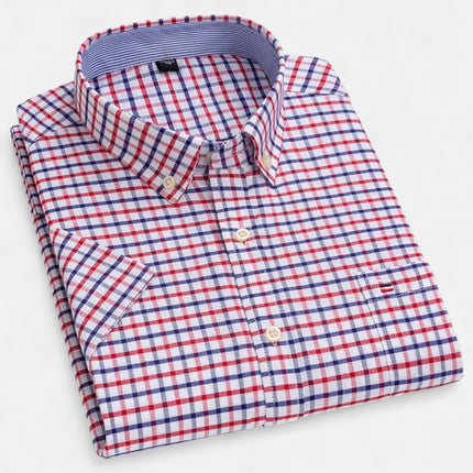 Men's Short-Sleeve Button-Down Oxford Shirt