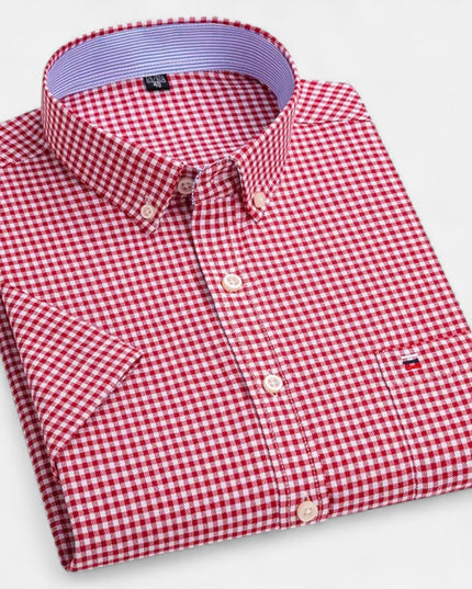 Men's Short-Sleeve Button-Down Oxford Shirt