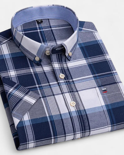 Men's Short-Sleeve Button-Down Oxford Shirt