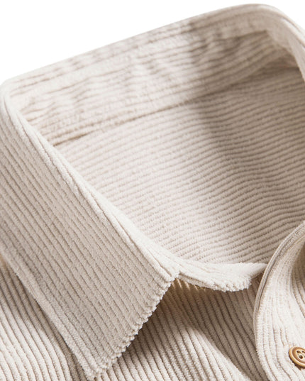 Men's Short Sleeve Textured Shirt with Chest Pocket