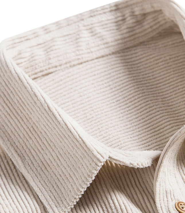 Men's Short Sleeve Textured Shirt with Chest Pocket