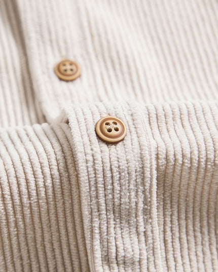 Men's Short Sleeve Textured Shirt with Chest Pocket