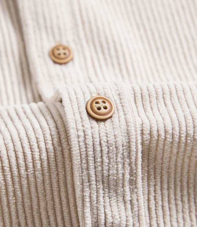 Men's Short Sleeve Textured Shirt with Chest Pocket