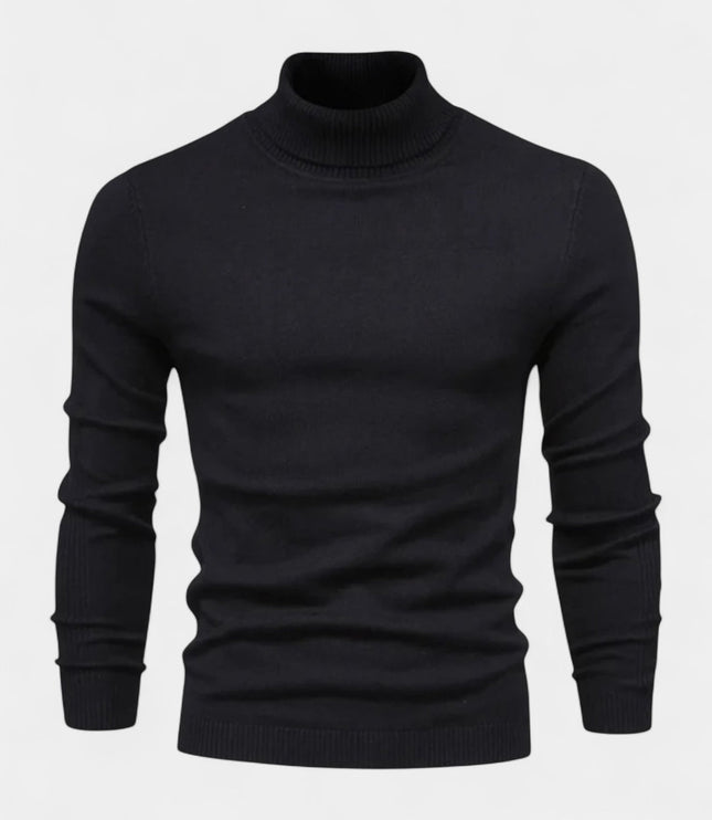Men's Slim Fit Ribbed Turtleneck Sweater