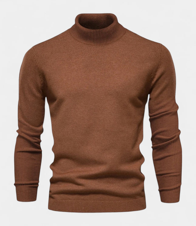 Men's Slim Fit Ribbed Turtleneck Sweater