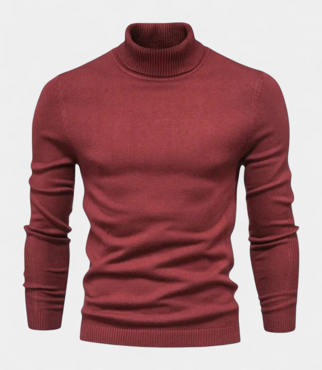 Men's Slim Fit Ribbed Turtleneck Sweater