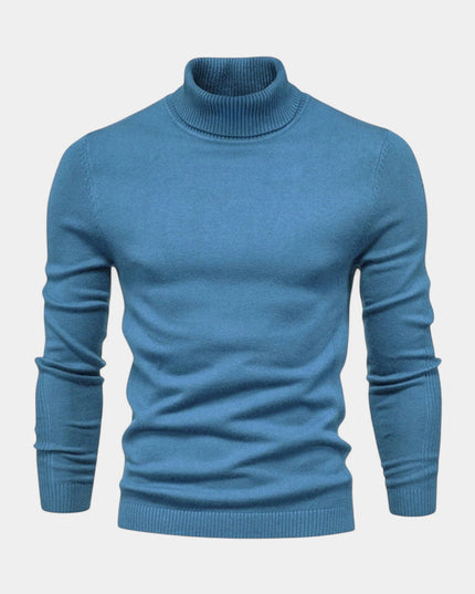 Men's Slim Fit Ribbed Turtleneck Sweater