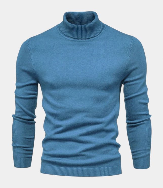 Men's Slim Fit Ribbed Turtleneck Sweater