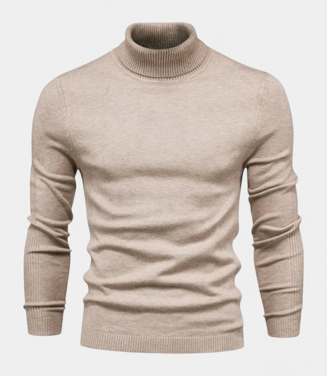 Men's Slim Fit Ribbed Turtleneck Sweater
