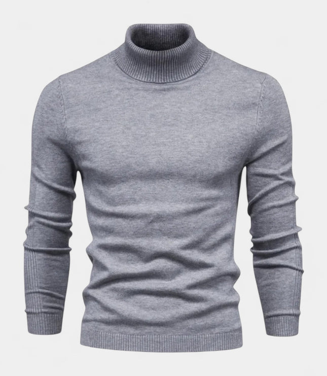 Men's Slim Fit Ribbed Turtleneck Sweater