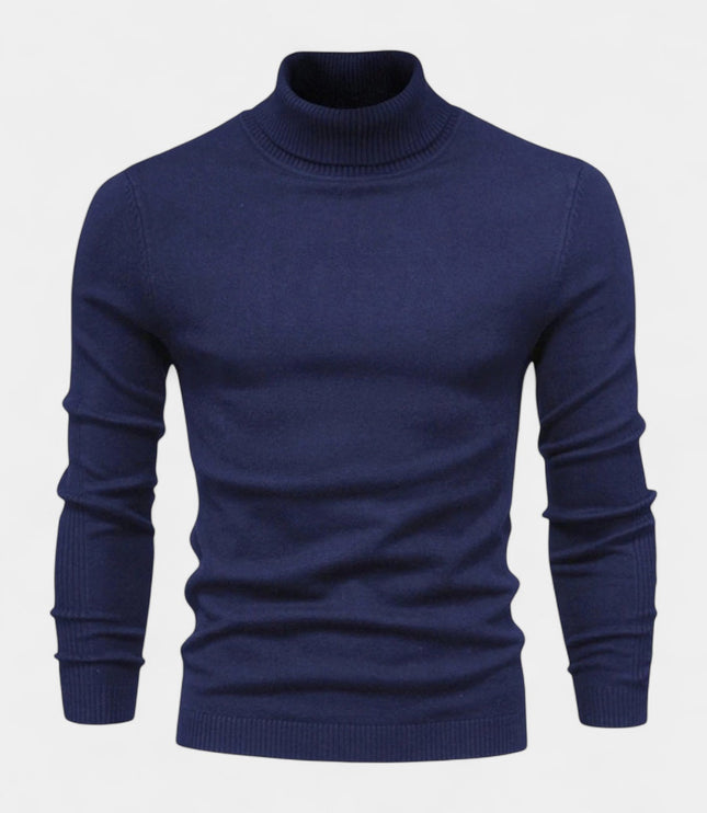Men's Slim Fit Ribbed Turtleneck Sweater
