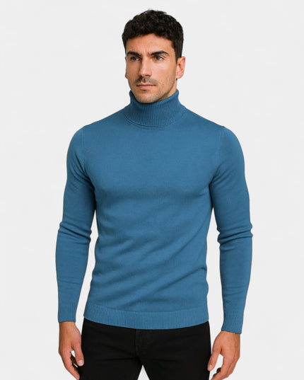 Men's Slim Fit Ribbed Turtleneck Sweater
