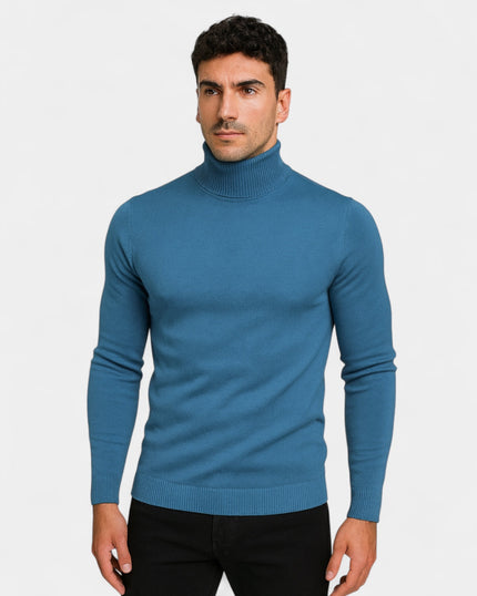 Men's Slim Fit Ribbed Turtleneck Sweater