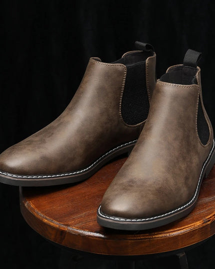 Men's Smooth Chelsea Boots with Pull Tab