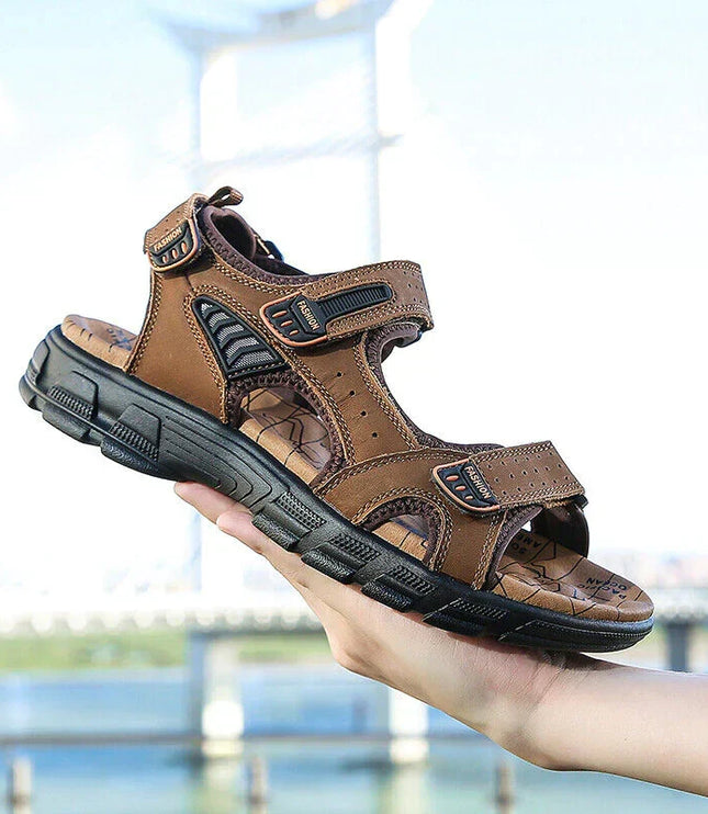 Men's Sport Sandals with Adjustable Hook-and-Loop Straps