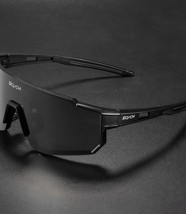 Men's Sport Shield Sunglasses with Mirrored Lens