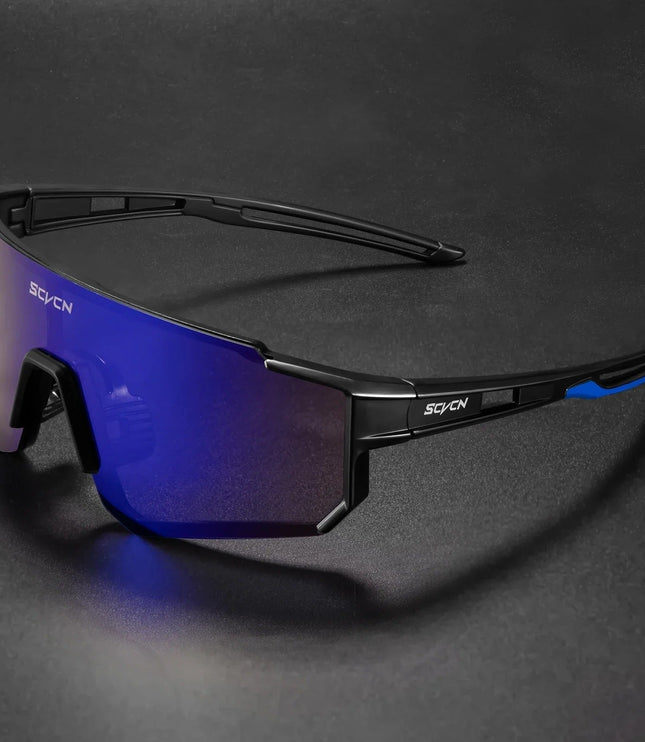 Men's Sport Shield Sunglasses with Mirrored Lens
