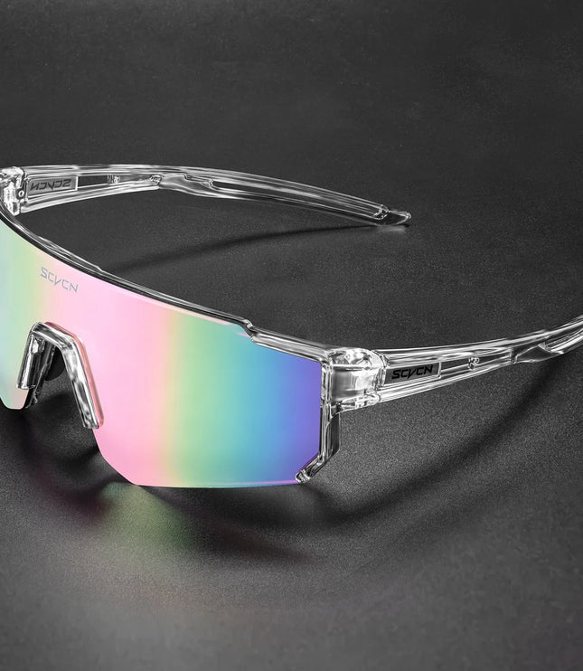 Men's Sport Shield Sunglasses with Mirrored Lens
