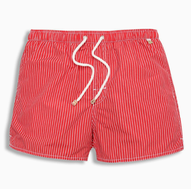 Men's Striped Shorts with an Elastic Drawstring Waist