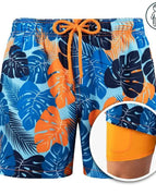 Blue Tropical Print / S