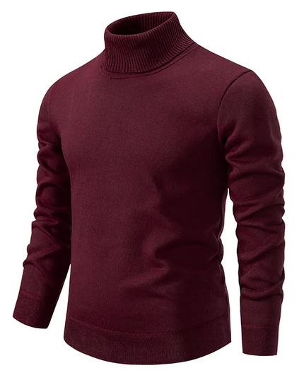 Men's Turtleneck Jumper in a Fine Knit