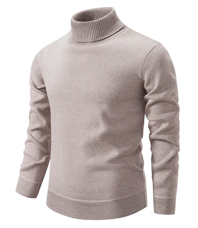 Men's Turtleneck Jumper in a Fine Knit