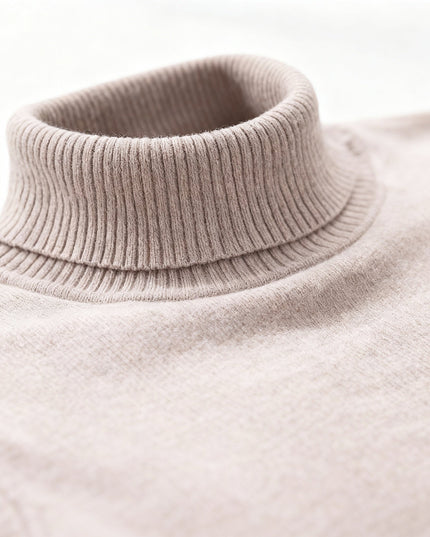Men's Turtleneck Jumper in a Fine Knit