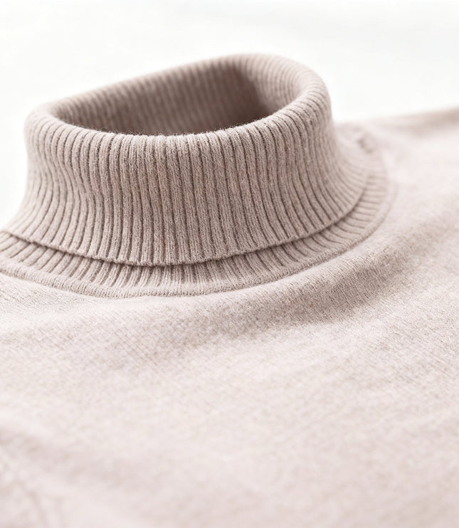 Men's Turtleneck Jumper in a Fine Knit