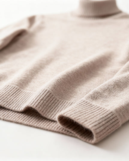 Men's Turtleneck Jumper in a Fine Knit