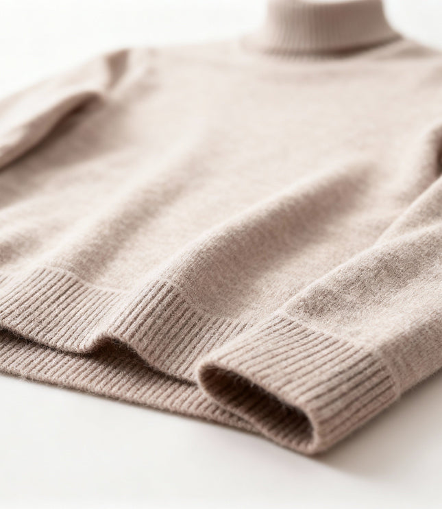 Men's Turtleneck Jumper in a Fine Knit