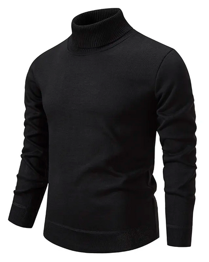 Men's Turtleneck Jumper in a Fine Knit