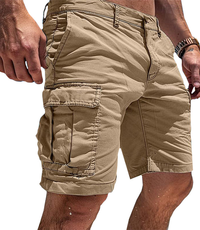 Men's Utility Cargo Shorts with Flap Pockets