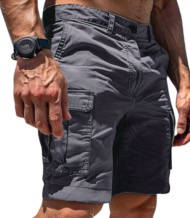 Men's Utility Cargo Shorts with Flap Pockets