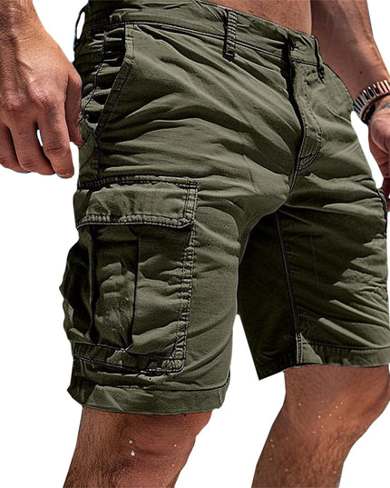 Men's Utility Cargo Shorts with Flap Pockets