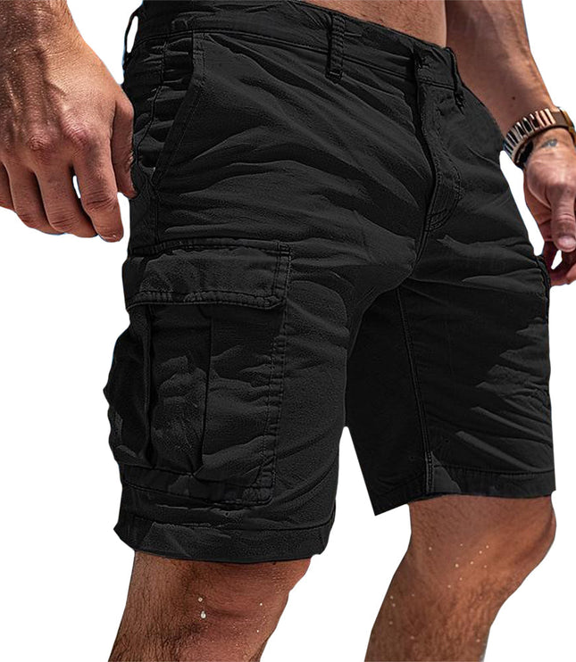 Men's Utility Cargo Shorts with Flap Pockets
