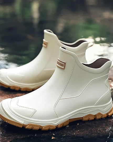 Men's Waterproof Slip-On Ankle Boots