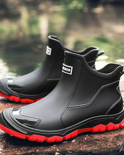 Men's Waterproof Slip-On Ankle Boots