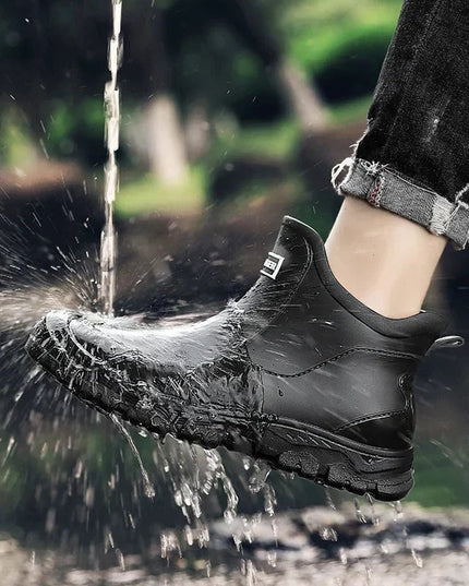 Men's Waterproof Slip-On Ankle Boots