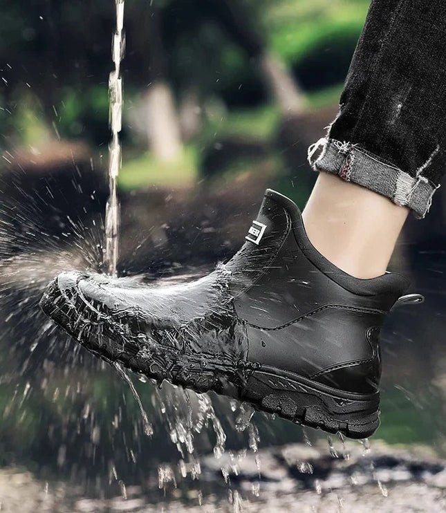 Men's Waterproof Slip-On Ankle Boots