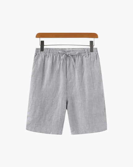 Men's Wide Fit Linen Shorts with Drawstring Waist