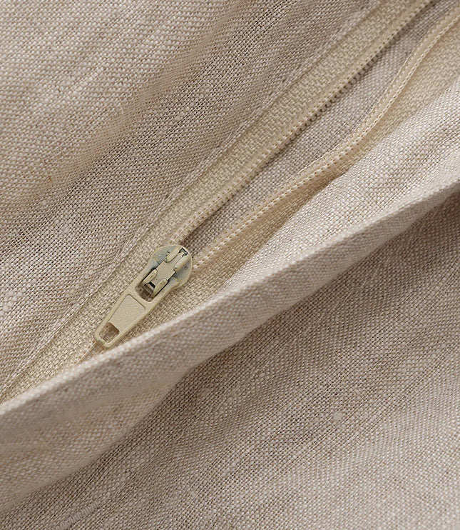 Men's Wide Fit Linen Shorts with Drawstring Waist